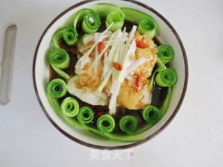 清蒸鱼块黄瓜卷的做法步骤：8