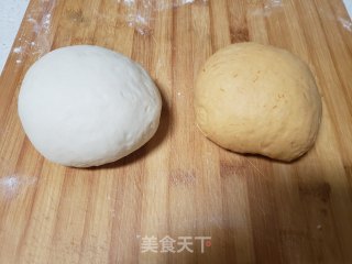 双色开花南瓜馒头的做法步骤：4