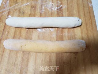 双色开花南瓜馒头的做法步骤：5