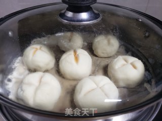 双色开花南瓜馒头的做法步骤：13