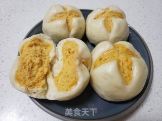 双色开花南瓜馒头的做法步骤：17