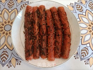 孜然火腿肠的做法步骤：4