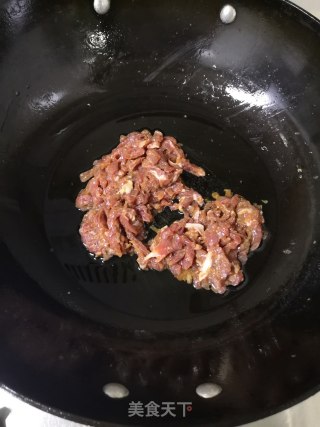 蒜苔牛肉丝的做法步骤：8