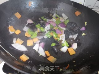 鸡蛋木耳炒元葱的做法步骤：6