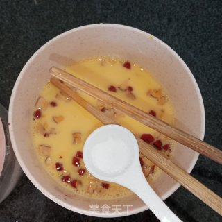 核桃蒸蛋（甜味桃羹）的做法步骤：5
