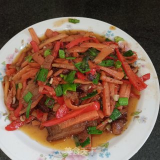 胡萝卜小炒的做法步骤：7