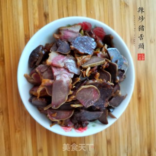 辣炒猪舌头的做法步骤：4