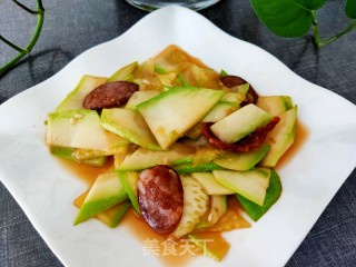 香肠炒西葫芦的做法步骤：11