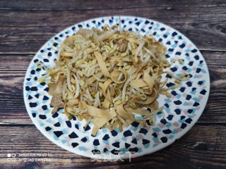 豆腐皮炒豆芽的做法步骤：9