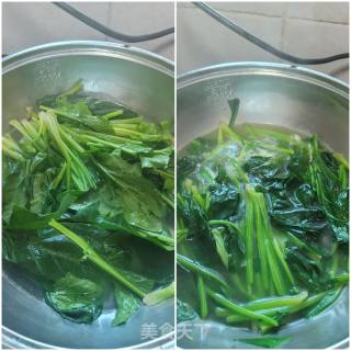 红葱油酥拌菠菜的做法步骤：3