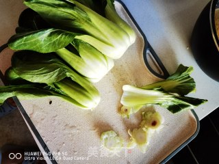少油少盐的香菇油菜玫瑰花的做法步骤：3