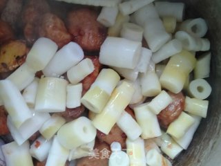 鲜笋炖五花肉的做法步骤：6