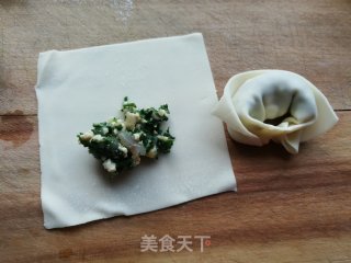 虾仁荠菜大馄饨的做法步骤：6