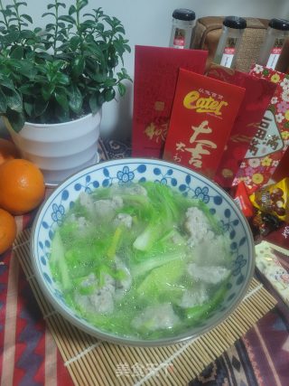 白菜鱼滑汤的做法步骤：9