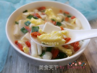 白玉菇豆腐汤的做法步骤：11