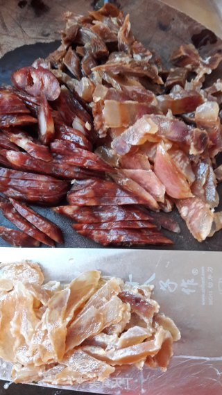 腊肉蒸菜干的做法步骤：4
