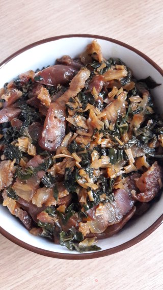 腊肉蒸菜干的做法步骤：11