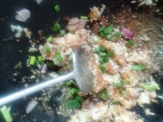 孜然牛肉粒炒饭的做法步骤：10