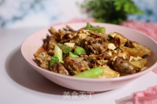 鸡肉烧豆腐的做法步骤：6