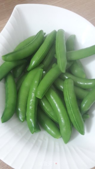 蚝油甜豆的做法步骤：4