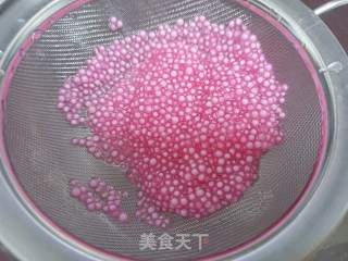粉色西米汤圆少女心爆棚的做法步骤：3