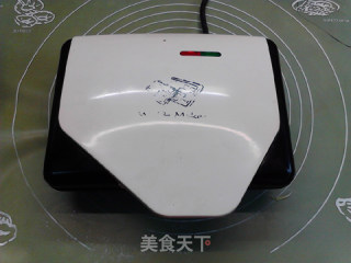 太妃芝士双拼炼奶华夫饼的做法步骤：7