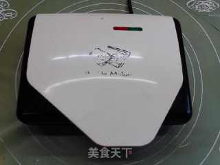 太妃芝士双拼炼奶华夫饼的做法步骤：9