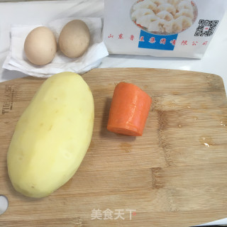 土豆丝鸡蛋烙饼的做法步骤：1