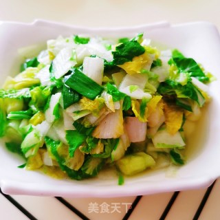 素炒娃娃菜的做法步骤：5