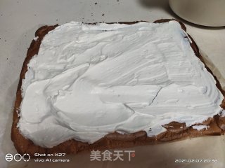 红曲蛋糕卷的做法步骤：12