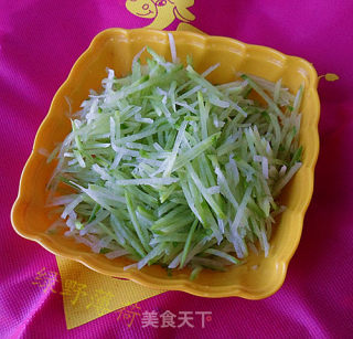 糖醋青萝卜丝的做法步骤：5