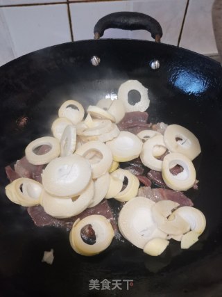 云南火腿炒春笋的做法步骤：6