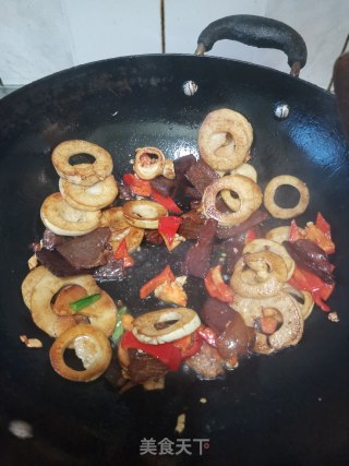 云南火腿炒春笋的做法步骤：8