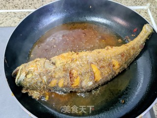 干烧黄鱼的做法步骤：13