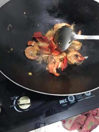 辣炒大虾的做法步骤：4