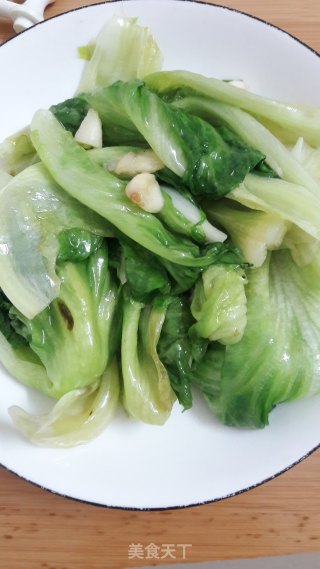 炒生菜的做法步骤：6