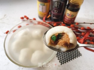 葱香鲜肉元宵的做法步骤：16