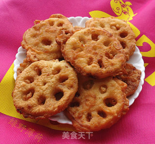 香酥藕片的做法步骤：6