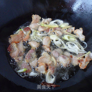 肉炒小西葫的做法步骤：3