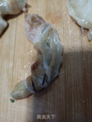 大虾炒荷兰豆的做法步骤：5