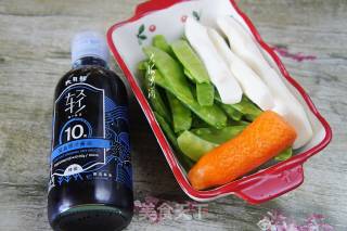 荷兰豆炒山药的做法步骤：1