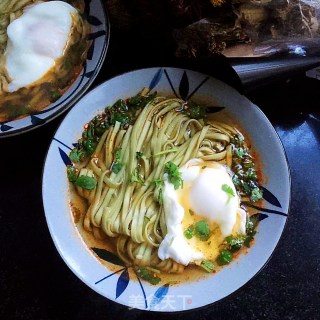 酸汤鸡蛋菠菜面的做法步骤：10