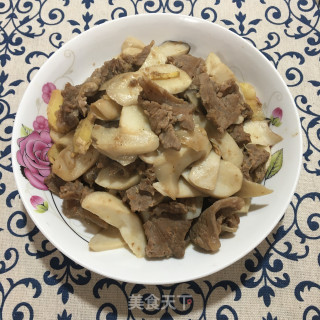杏鲍菇炒牛肉的做法步骤：6