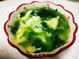 菠菜蛋花汤的做法步骤：9