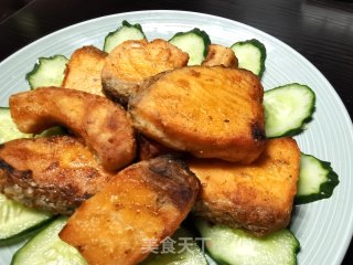 香煎三文鱼的做法步骤：9