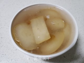 冰糖雪梨炖桃胶的做法步骤：8