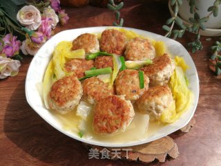 白菜炖肉丸的做法步骤：11