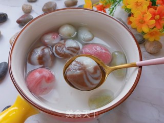 雨花石巧克力夹心汤圆的做法步骤：17