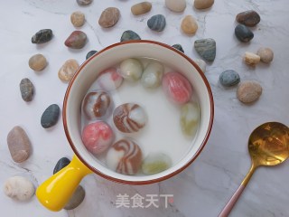 雨花石巧克力夹心汤圆的做法步骤：18
