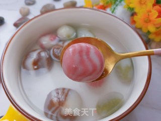 雨花石巧克力夹心汤圆的做法步骤：19